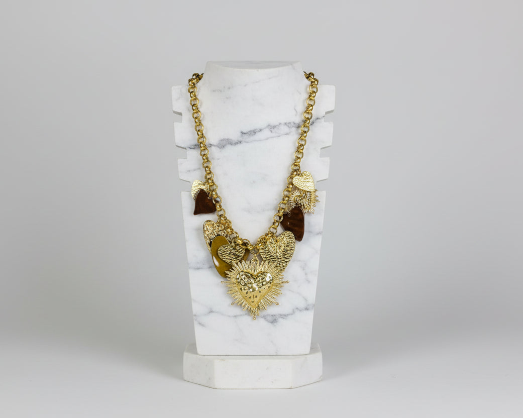 COLLIER DORE EN ACIER INOXYDABLE MILE MILA